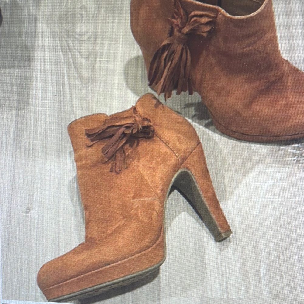 Brown Suede Ankle Boots